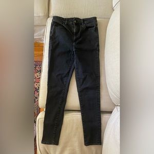 American Eagle Next Level Stretch Black Skinny Jeans